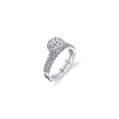 14K W SET RING 47RD 0.65CT
