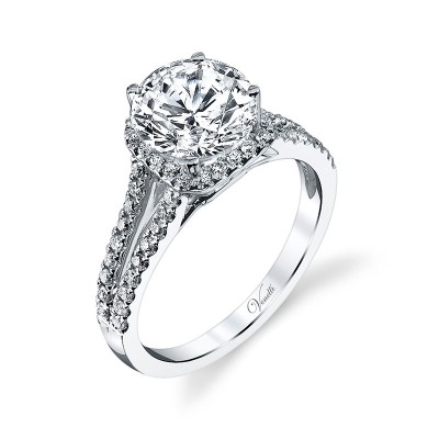 14K W RING 58RD 0.43CT