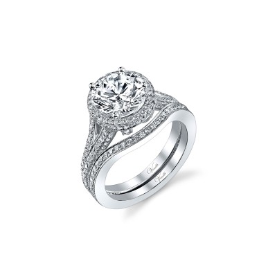 14K W SET RING 276RD 1.24CT