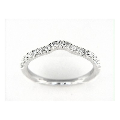 14K W BAND 17RD 0.39CT
