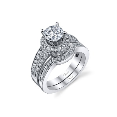 14K W SET RING 82RD 0.69CT