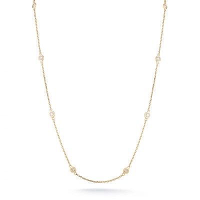 Round Diamond by the Yard Necklace