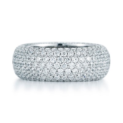 Round Micro Pave Diamond Eternity Band
