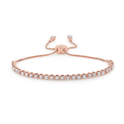 Rose Gold 2.00ct Diamond Bolo Bracelet
