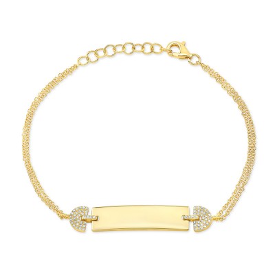 Yellow Gold ID Bracelet