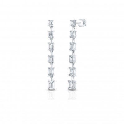Graduated Diamond Earrings