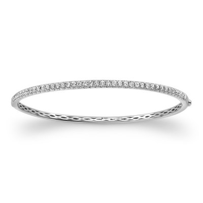 White Gold 1.00ct Bangle