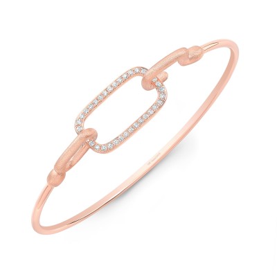 Rose Gold Flexible Hook Bangle