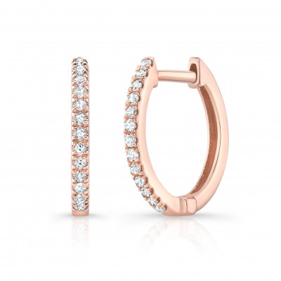 Rose Gold Huggie Hoops