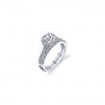 14K W SET RING 47RD 0.65CT