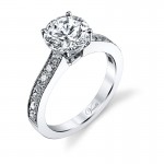 14K W RING 14RD 0.38CT