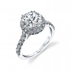 14K W RING 48RD 0.86CT