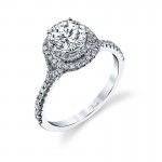 14K W RING 74RD 0.40CT