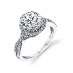 14K W RING 76RD 0.47CT
