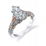 14K RW RING 72RD 0.34CT
