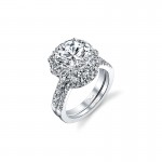 14K W SET RING 54RD 2.19CT