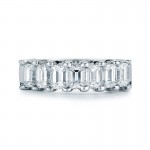 Emerald Cut Diamond 7 Stone Band