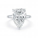 3 Stone Pear Shape Diamond Ring