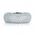 Round Micro Pave Diamond Eternity Band
