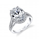 14K W RING 110RD 0.75CT