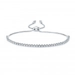 White Gold 1.00ct Diamond Bolo Bracelet