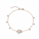 Rose Gold Piety Hamsa Charm Bracelet