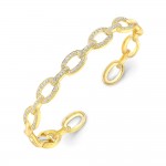 Yellow Gold Link Bangle