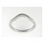 14K W BAND 25RD 0.13CT