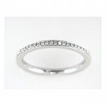 18K W BAND 52RD 0.24CT